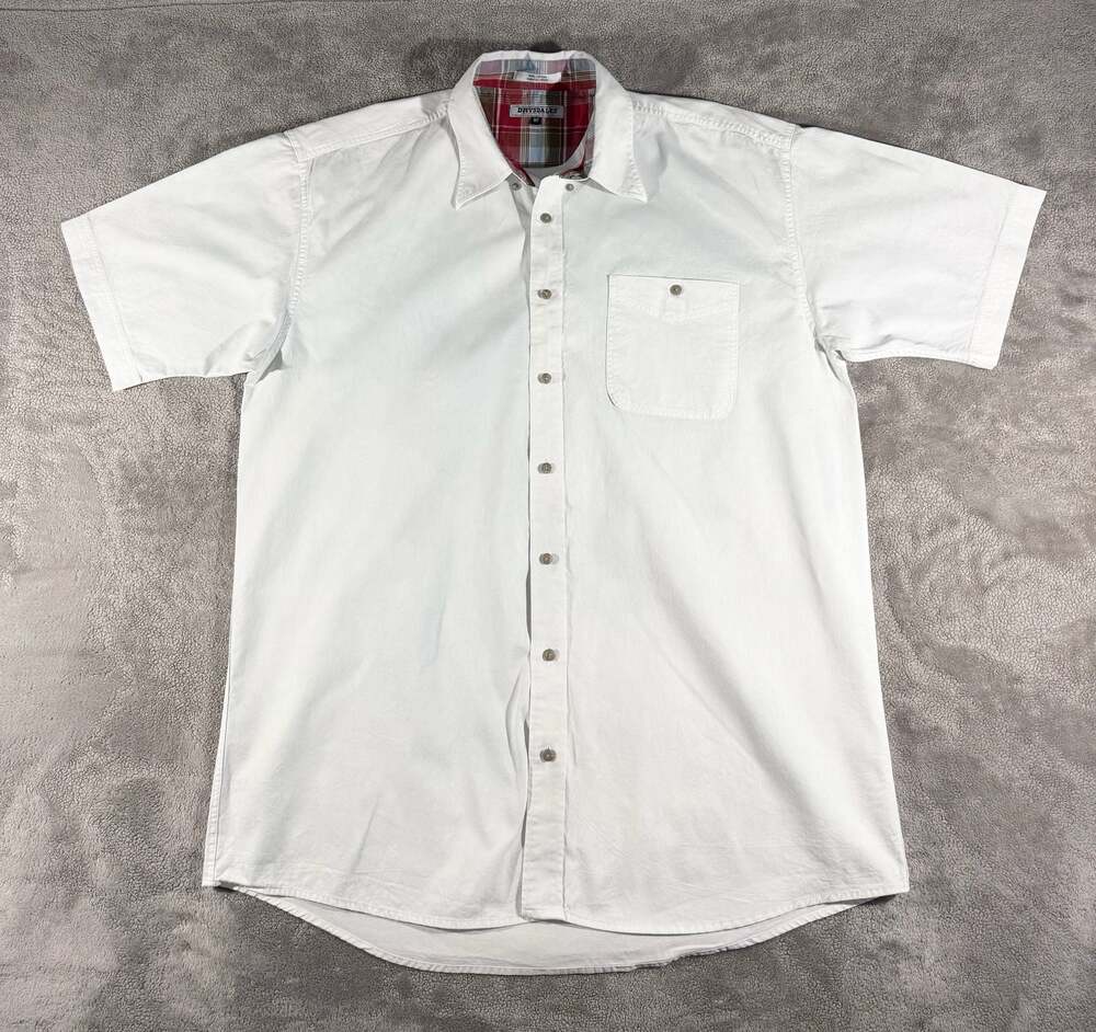 Drysdales White Short Sleeve Western Button Down Shirt Size XLT